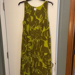 Cabi Tropical Mesh Maxi Dress